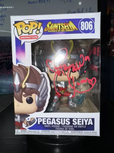 JAPANESE - Pegasus Seiya Funko Pop Signed by Intro Singer