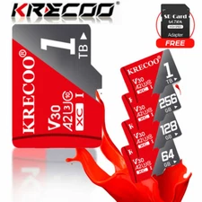 256GB 1TB 2TB Micro SD Card Memory Card TF Card with Free Adapter High Speed