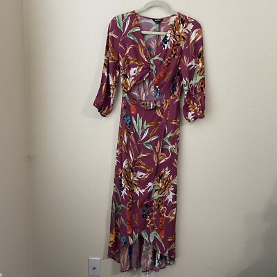 express floral cut out maxi dress Floral High Neck Pleated Cutout Maxi Dress