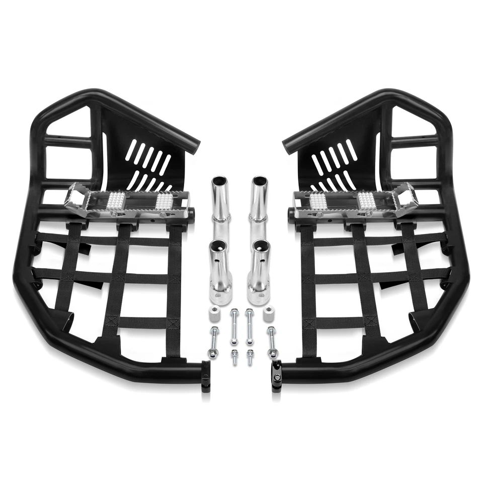 Nerf Bars Pro Peg For Honda Sportrax 400 TRX400EX 400X Black Bars Black Nets Bar - Image 3 of 4