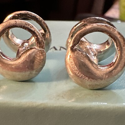 VTG 925 TIFFANY & CO STERLING SILVER CUFFLINKS SEVILLANA ELSA