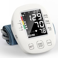 Digital Blood Pressure Monitor Upper Arm BP Machine with LCD 2x99 Memory