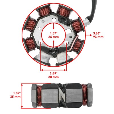 Stator for Kawasaki Bayou 220 KLF220 1988 1989 1990 1991 1992 1993