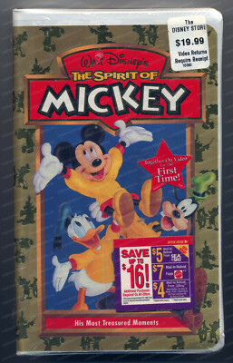Walt Disney's SPIRIT OF MICKEY, VHS 10060, Sealed (Donald Duck