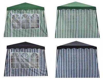2 Seitenteile für Pavillon mit/ohne Fenster Blau Grün Seitenwand Wasserabweisend