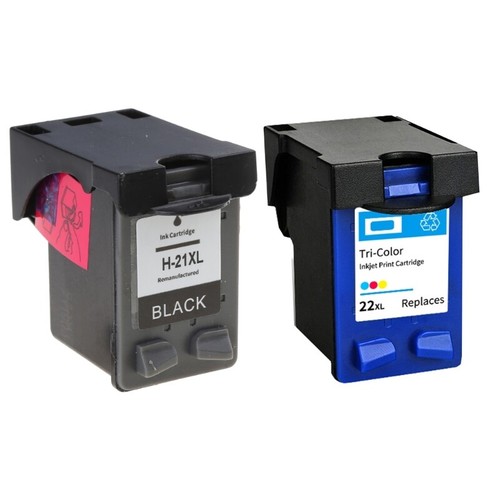 21 22 XL Compatible Cartridge Replacement for HP21 22 21XL 22XL HP21 Deskjet