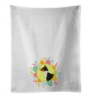 Basenji Easter White Kitchen Towel Set of 2 Dish Towels Wdk3197Wtkt
