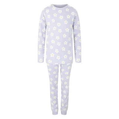 LABEL CUTTERS® Mädchen Pyjama Baumwolle Langarm Bündchen Bein Pyjama Set Nachtwäsche 9 bis 14 Jahre Neu mit Etikett