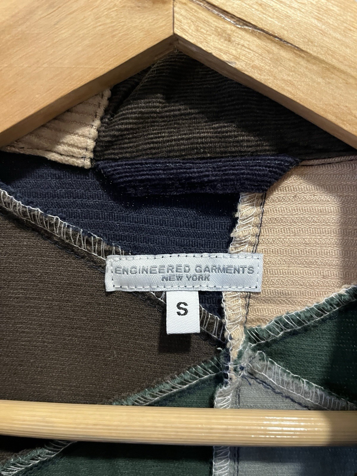 Engineered Garments Patchwork Jacket Button Zippe… - image 4