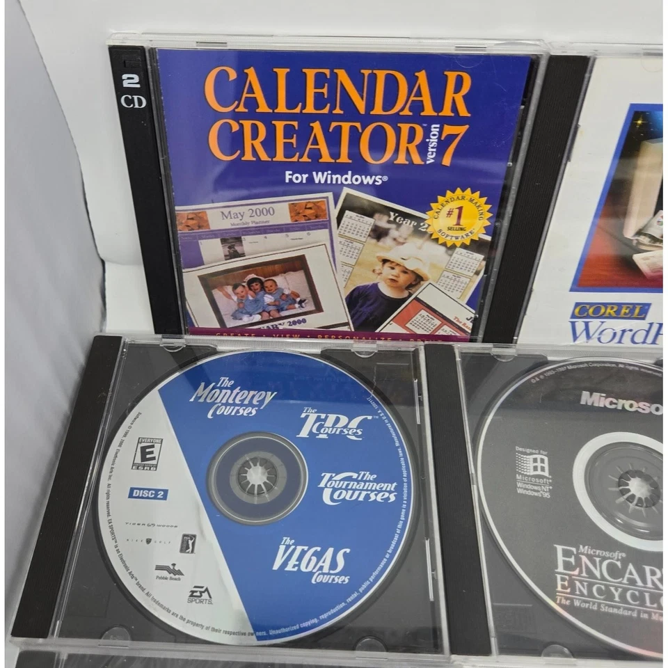 Vintage Windows 95 98 XP PC Software 25 Reference Educational Utilities Games - Image 2 of 4