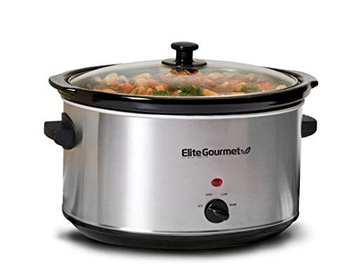 Elite Gourmet MST-900VElectric Ceramic XL Jumbo Slow Cooker, 8.5 Quart