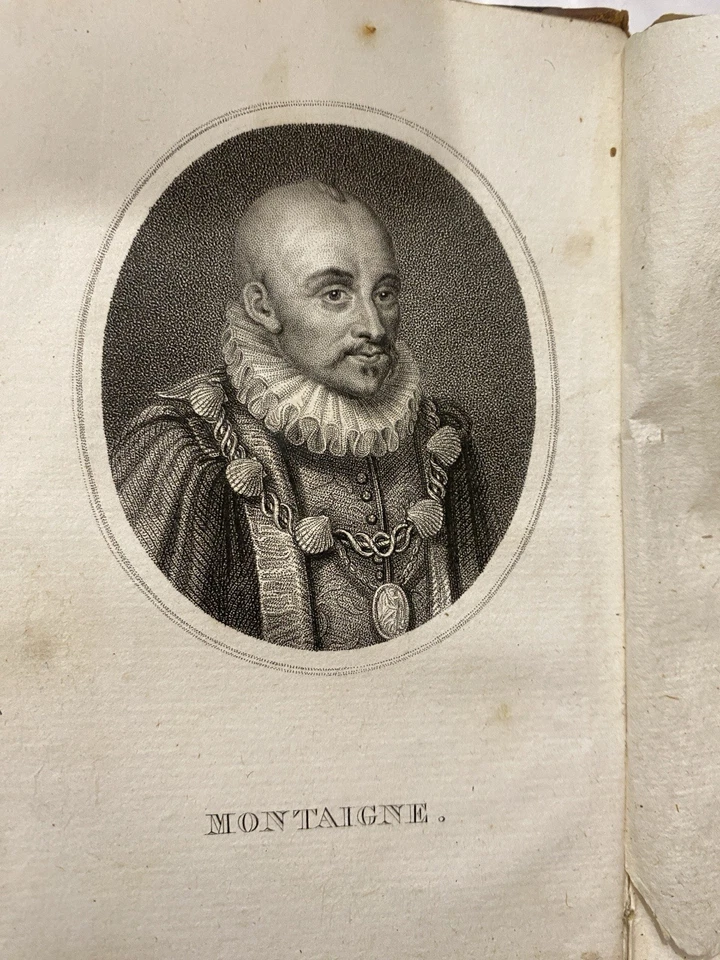 Essais de Michel de Montaigne – Édition rare de 1825 – 8 volumes complets - Photo 4/4