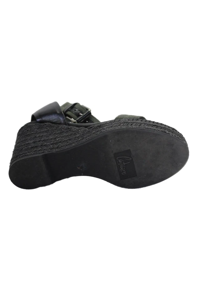 Sandalias de tacón alto de gamuza negras talla 5 H By Halston para mujer Foto 4 de 4