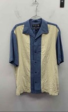 Vintage Y2K Nat Nast Luxury Originals Silk Bowling Camp Shirt Colorblock Sz M