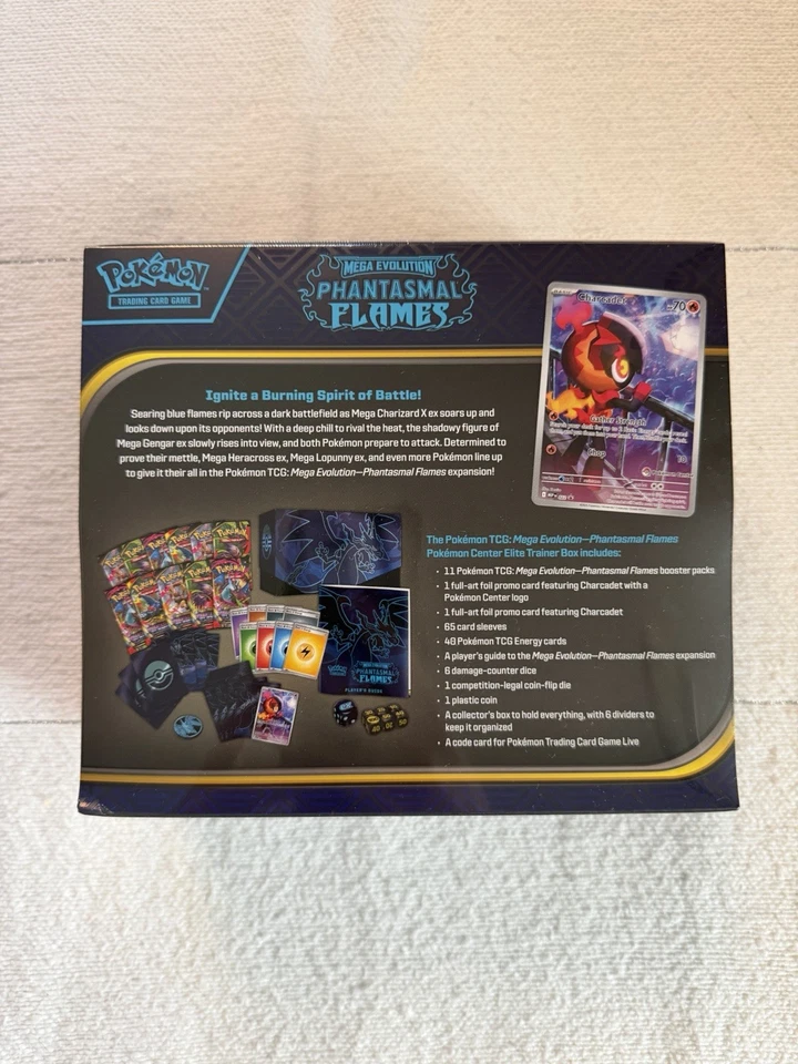 Pokemon TCG Phantasmal Flames Pokemon Center ETB Elite Trainer Box - New Sealed - Image 3 of 4