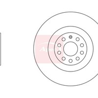 Skoda Superb Ii 3T4 2008-2015 Bremsscheibe Vorne (Einzeln) DSK2473