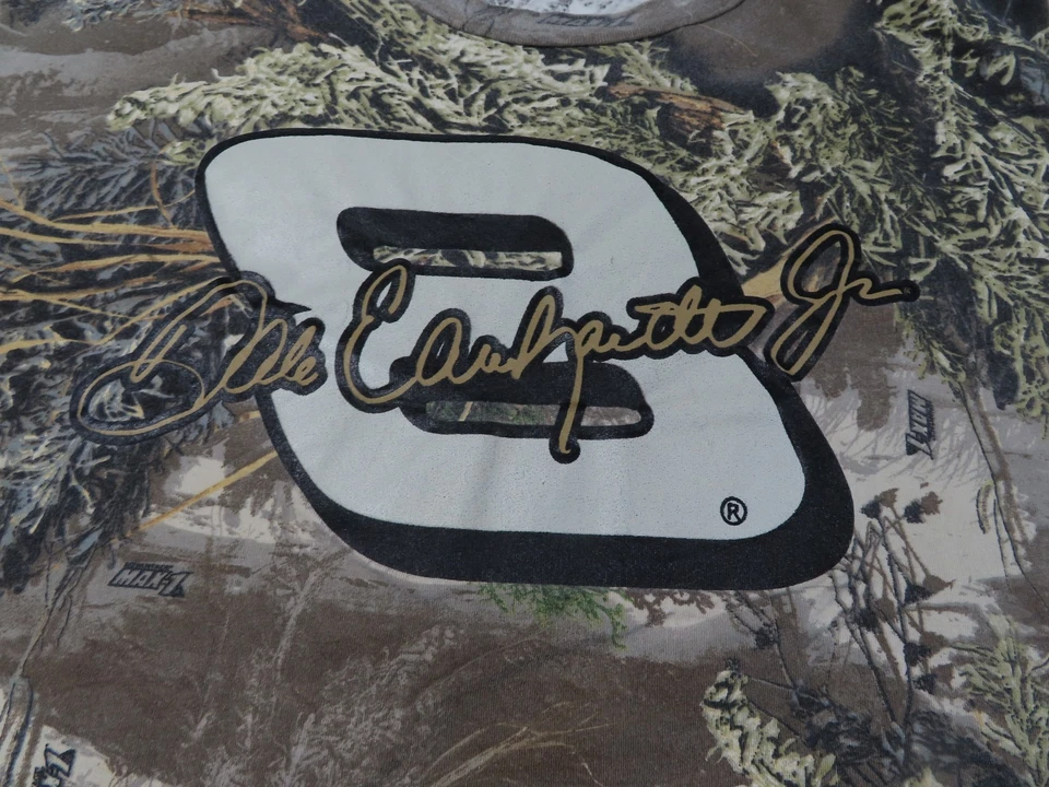 Camisa masculina vintage Dale Earnhardt 2XL camuflagem Realtree #8 Nascar Chase Rasing anos 90 - Imagem 2 de 4