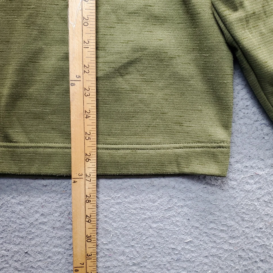 Walter Hagen Majors 11 Sudadera Hombre Grande Verde Forrada de Vellón Cuello Simulado 1/4 Cremallera Foto 4 de 4