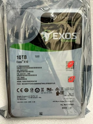 ST10000NM0086 SEAGATE Enterprise 10TB Exos X10 256MB SATA 3.5'' 6Gb/s Hard Drive - Image 1 of 4