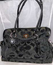 Coach Addison Black Logo Diaper Bag / Laptop Bag / Purse