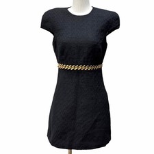 Excellent VERSACE one piece black cotton Women 38 1003566