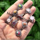 Glorious Sunstone & Mix Gemstone 925 Sterling Silver Plated Rings Jewellery  Lot