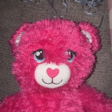 Build A Bear Barbie Pink Sparkle 16" Stuffed Plush 2018 Glittery
