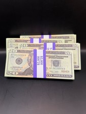 Prop Money 400 Replica Bills for Movies, Games, Learning, Poker 20's