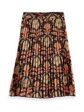 Scotch Soda Girls Printed Pleated Midi Skirt Size 14