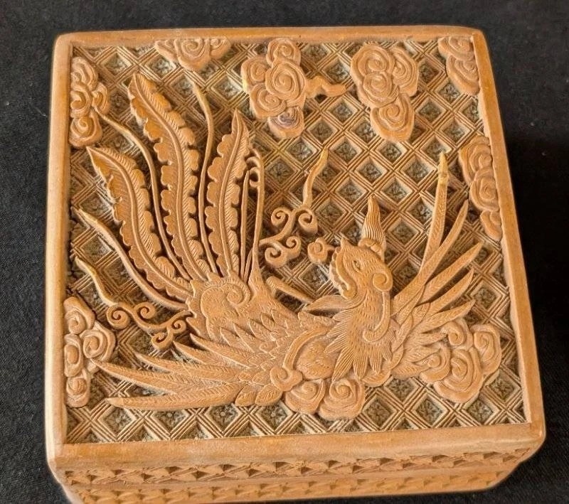 銅制珐琅树形楊枝入盒子 唐物 年代不明 美品 骨董品 中国珐琅| eBay