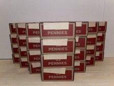 Caja de centavos sellada 50 rollos banco sin abrir envuelto Lincoln centavos banco fresco