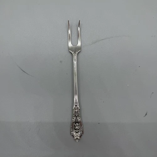 Wallace Rose Point Sterling Silver Pickle Olive Fork-0.5oz/5 5/8 in