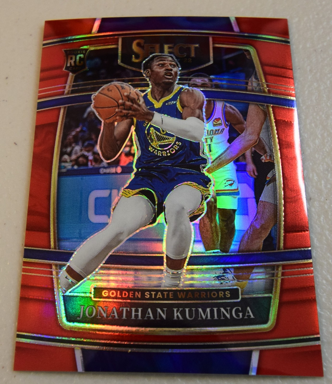 2021-22 Select Jonathan Kuminga RC Red Prizm Concourse #/199 Warriors