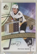 2020 Upper Deck SP Game Used Authentic Rookies Gold /65 Peyton Krebs Patch 10w9