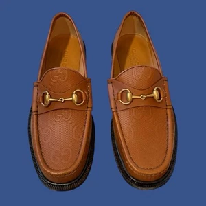 Mocassins homme Gucci Horsebit en cuir marron