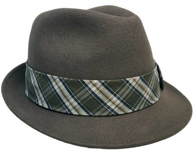 Christy’s Crown Collection Plaid Fedora Hat Tony Merenda Crown Logo OS Christys main image 3