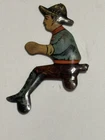Vintage MARX Wind-up Climbing Tractor Tin Litho Driver