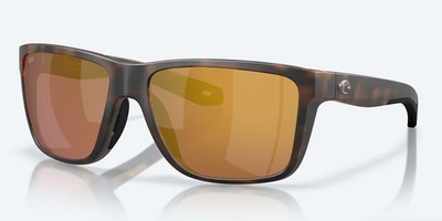 Costa Del Mar Broadbill II Matte Tortoise Gold Mirror Polarized Glass 580G New