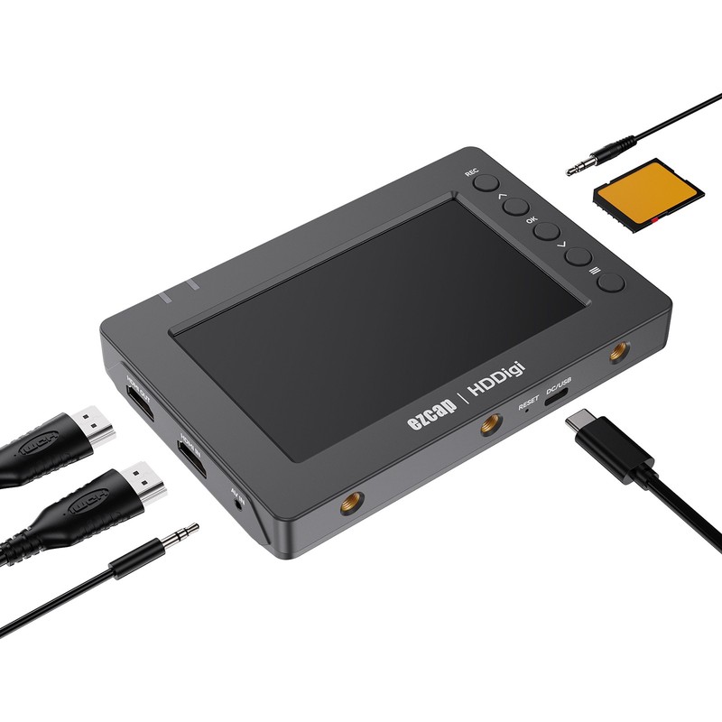 Ezcap277 RCA HDMI AV Audio Video Capture Card Game Record To SD Card with Screen