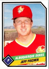1989 TCMA Albuquerque Dukes Jeff Fischer #3 Albuquerque Dukes Baseball Card