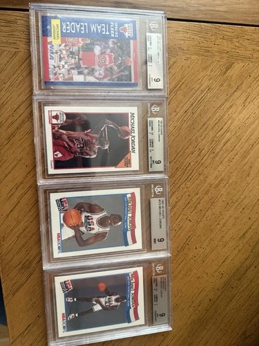 Michael Jordan BGS 9 Vintage Basketball Card Lot.  All 9’s And Lots Of 9.5’s