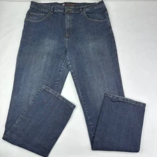 America Ware Men's Dark Wash Carpenter Jeans 38x33 Bootcut Workwear Denim