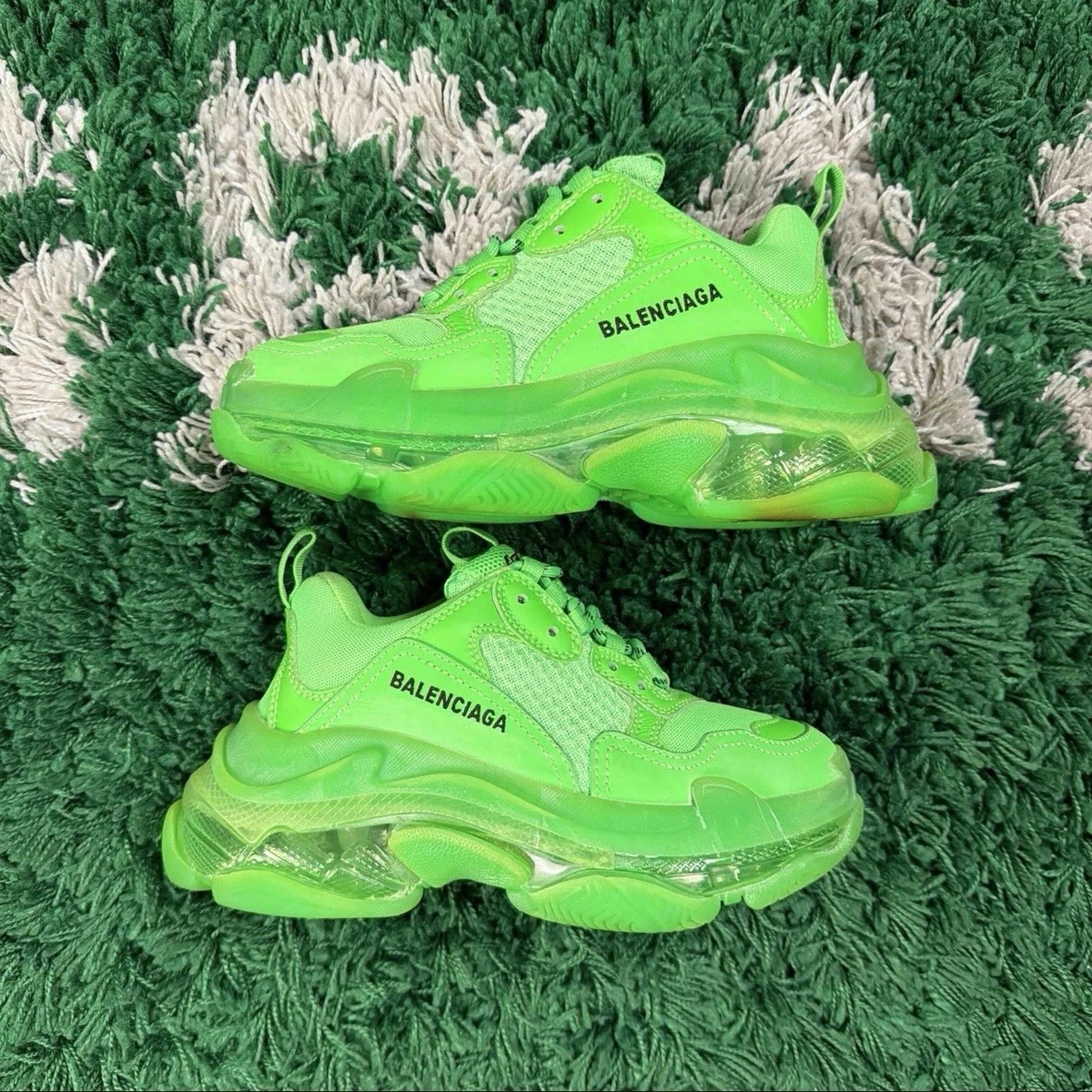 【GW SALE】BALENCIAGA TripleS Balenciaga Triple S Sneaker Green W for sale | eBay