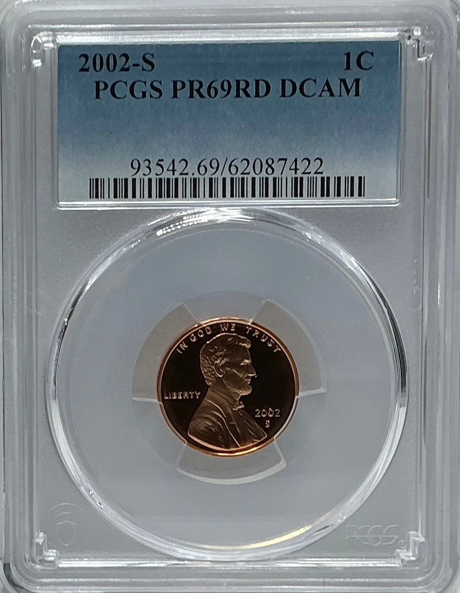 PCGS Certified PR 69 Graded 2002 Lincoln Memorial Small Cents