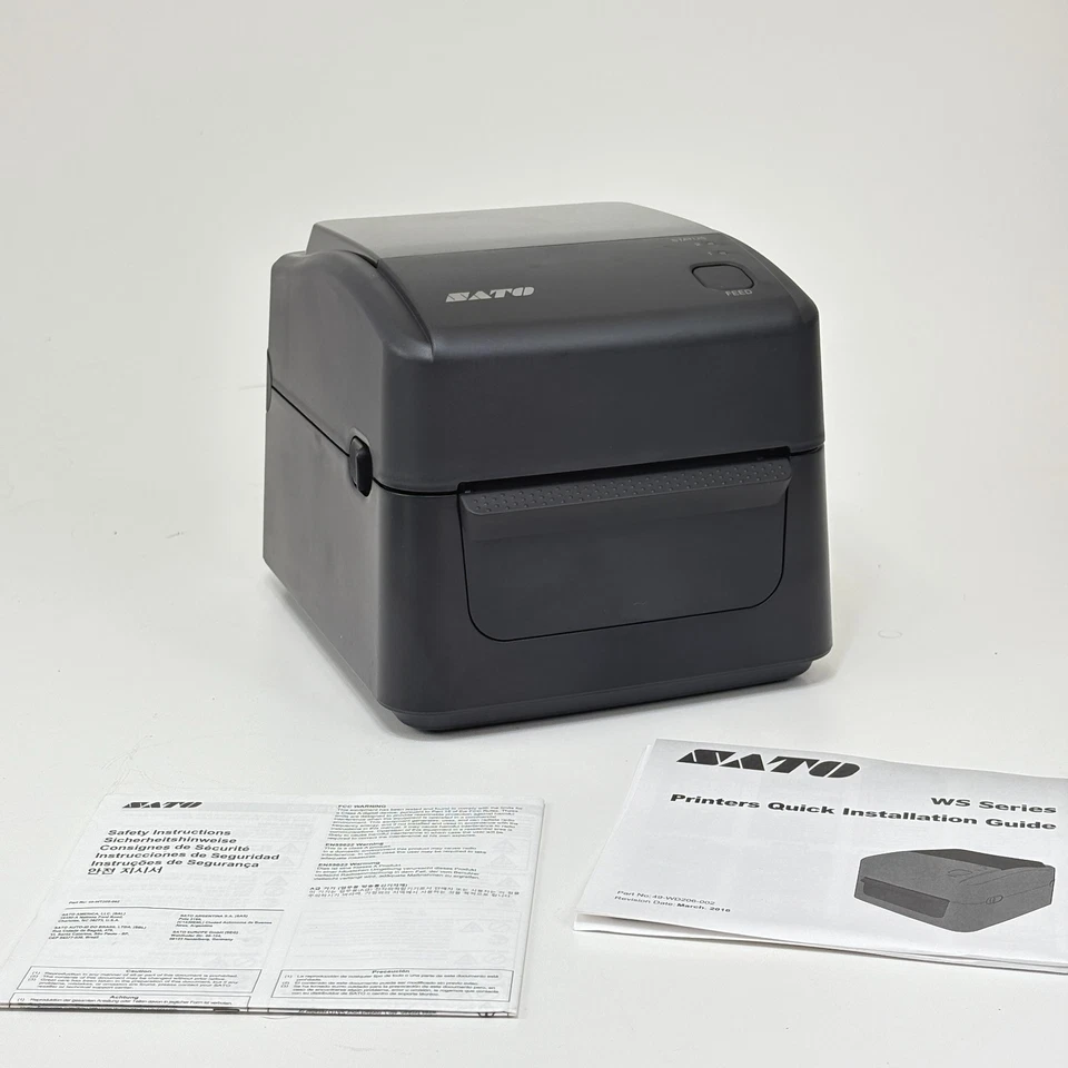 SATO WS408DT-STD 4" Direct Thermal Label Printer 203dpi USB LAN RS-232 - Image 2 of 4
