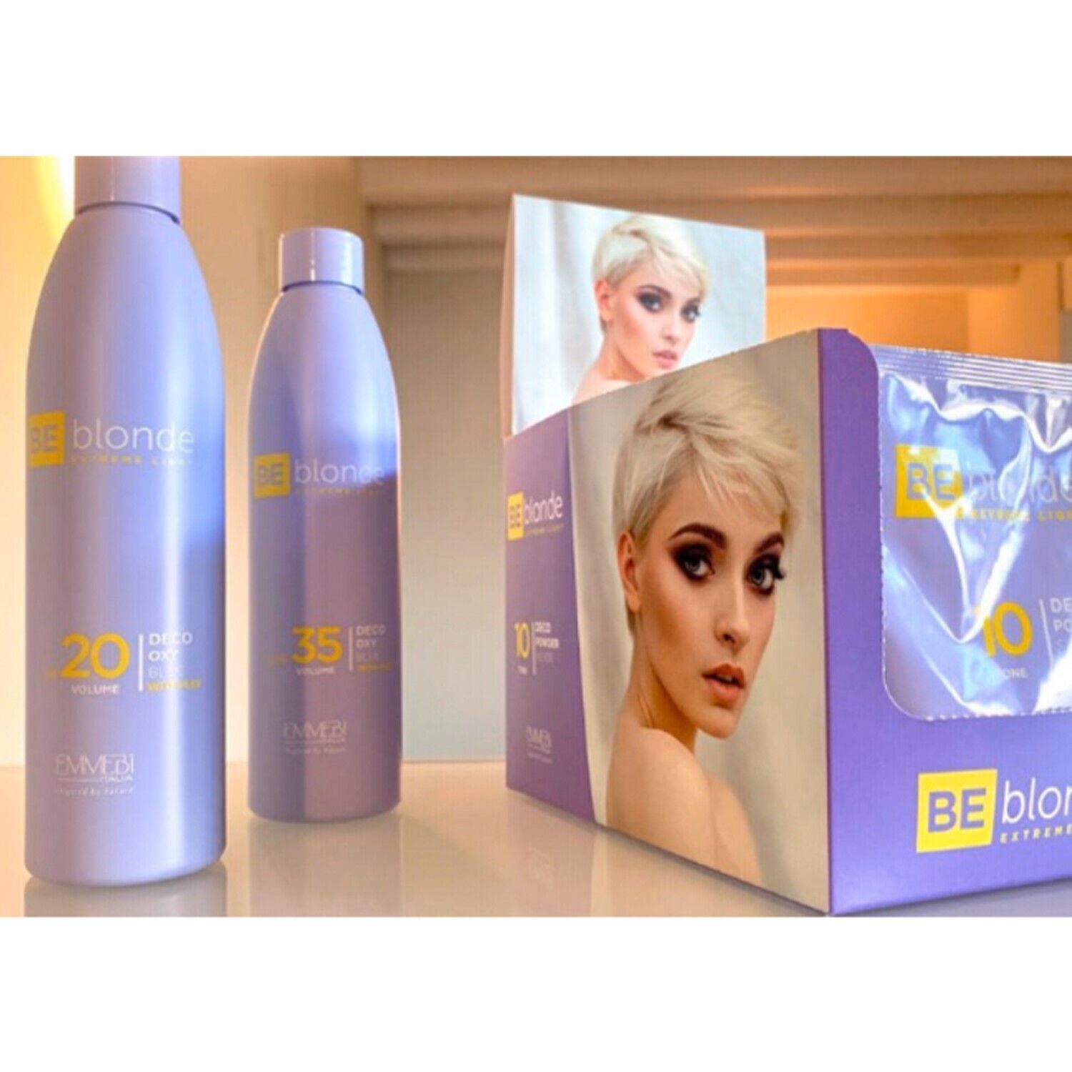 Be Blonde Set Salon Hairdresser Bleaching 1 x 30g Bleach & 1 x 20vol Oxy 250ml