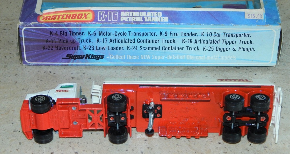 【美品・絶版】マッチボックス スーパーキング ARTICULATEDタンカー Yahoo!オークション - マッチボックス スーパーキングス K16 1