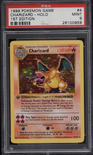 CHARIZARD 1ST EDITION BASE SET PSA 9 SHADOWLESS HOLO POKEMON CARD THICK STAMP #4 - Picture 1 of 10