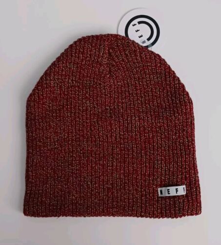BRAND NEW NEFF Red Multicolor Signature Winter THICK STYLE Beanie Sz. One Size