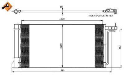 NRF Kondensator, Klimaanlage  für FORD